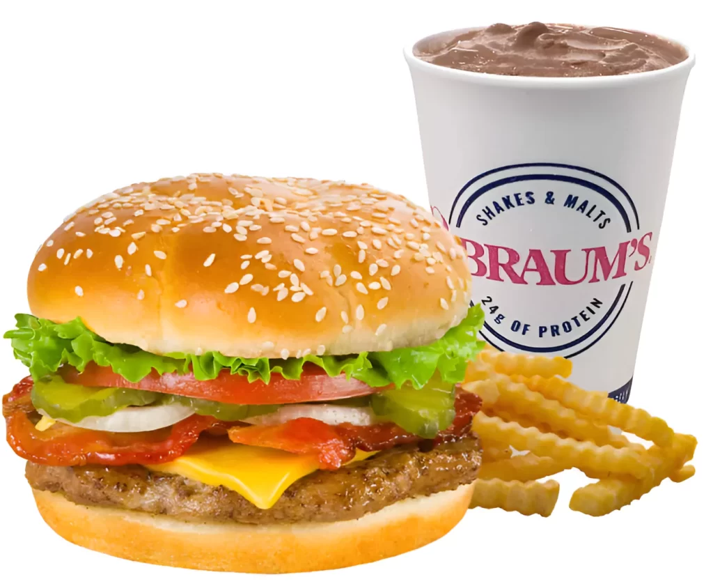 1/4 Lb. Bacon Cheeseburger Combo #5