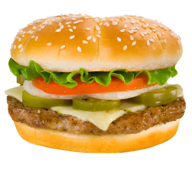 Jalapeño Pepper Jack Cheeseburger
